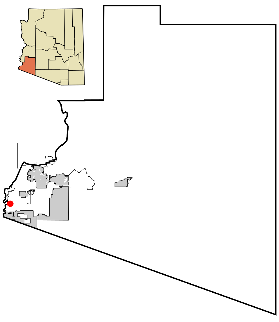 Locator map of Gadsden