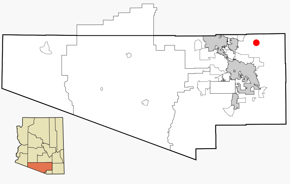 Locator map of Summerhaven