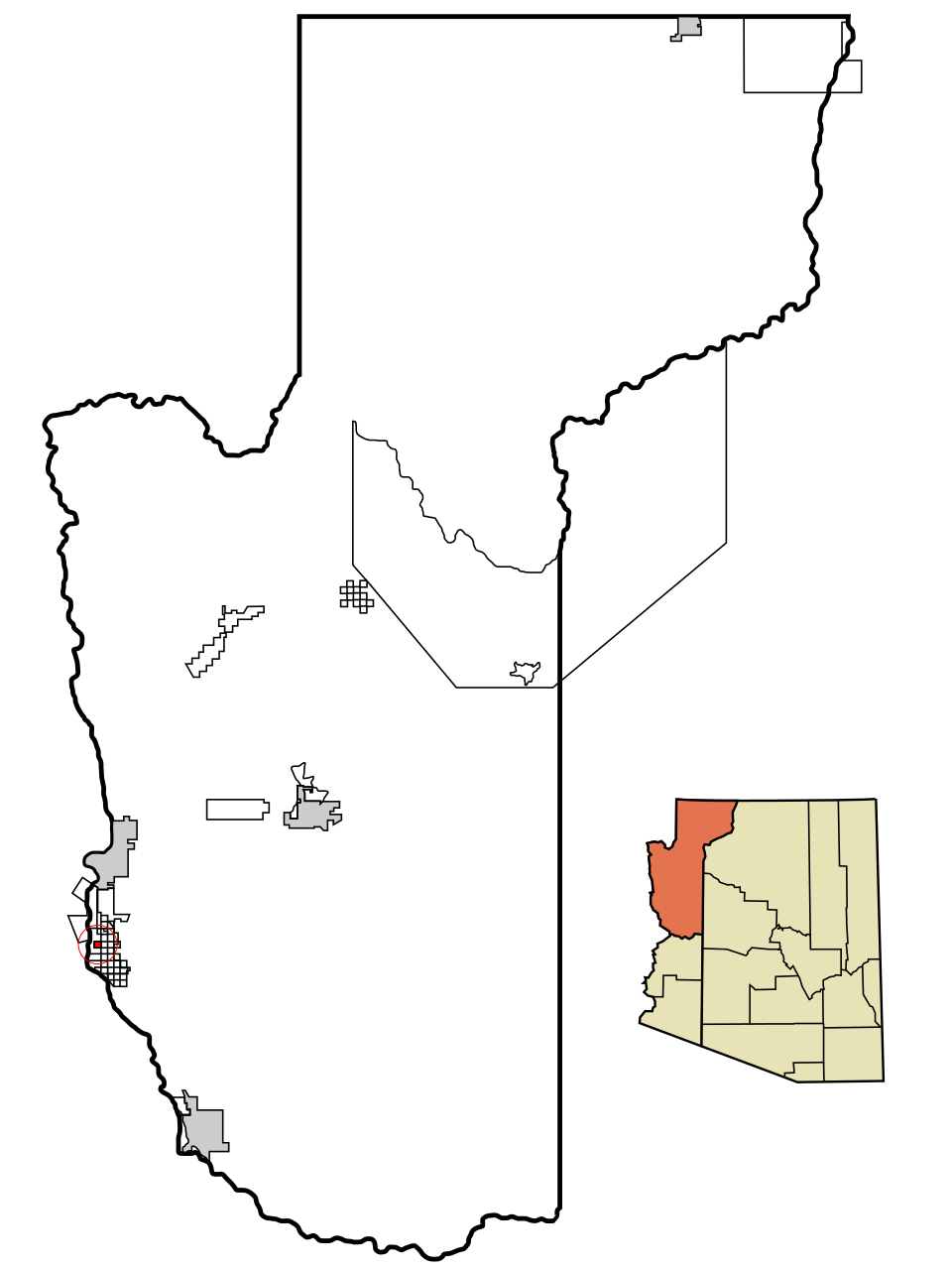 Locator map of Willow Valley