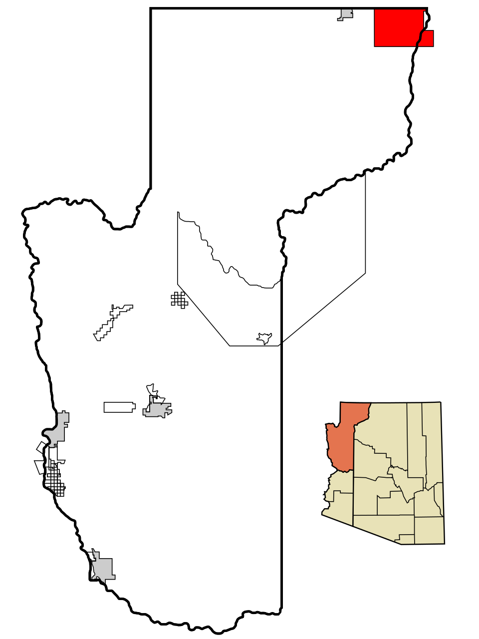 Locator map of Kaibab