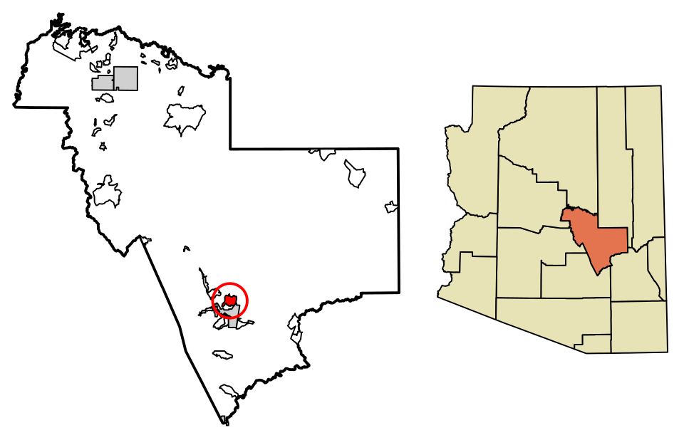 Locator map of Copper Hill
