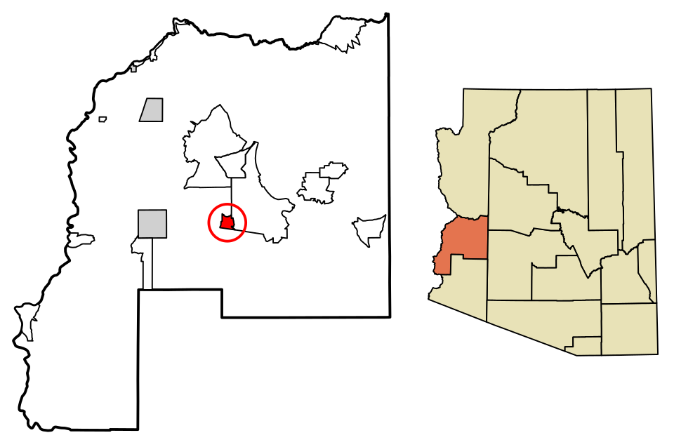 Locator map of Brenda