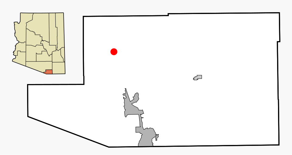Locator map of Tubac