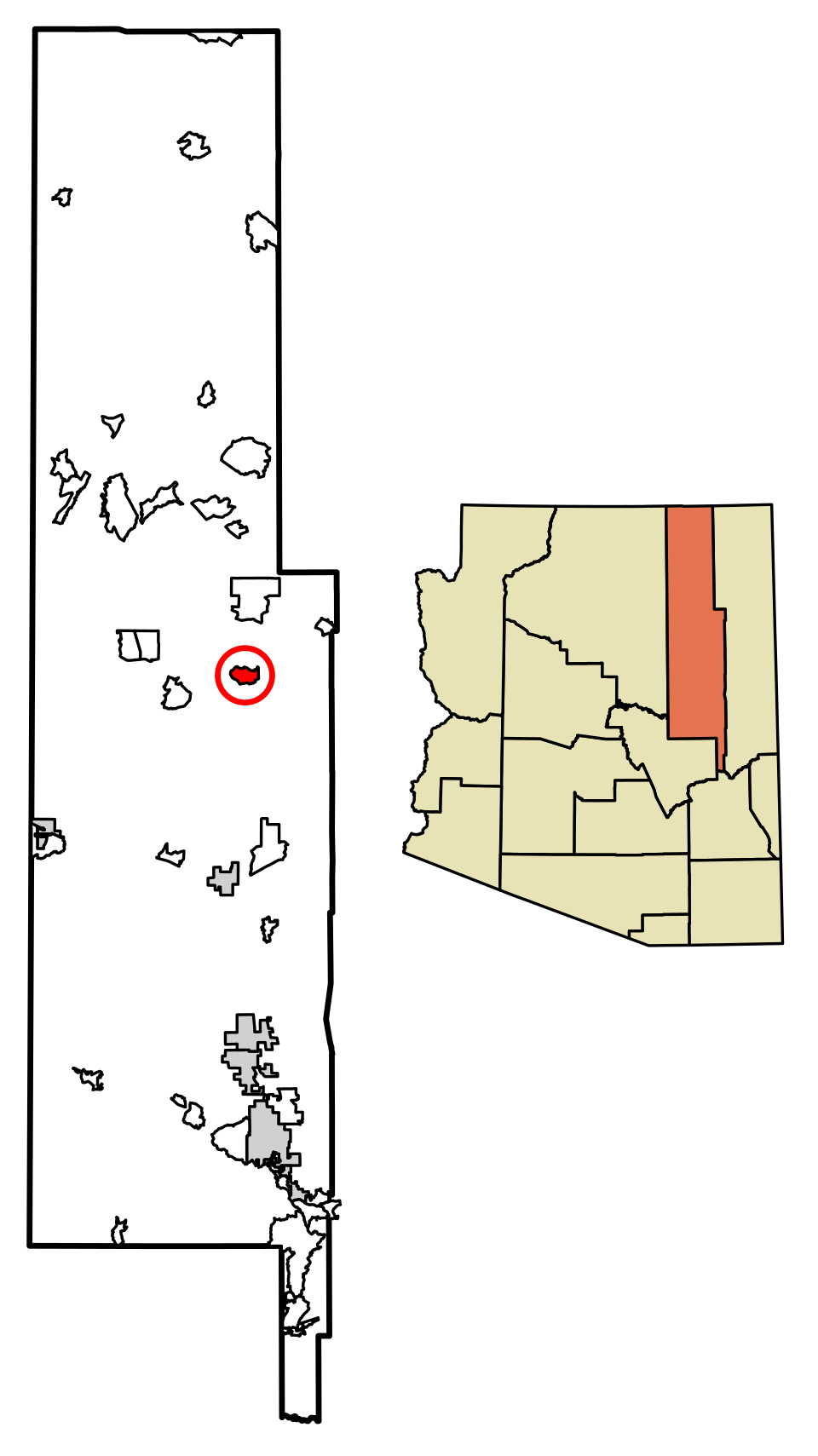 Locator map of Indian Wells
