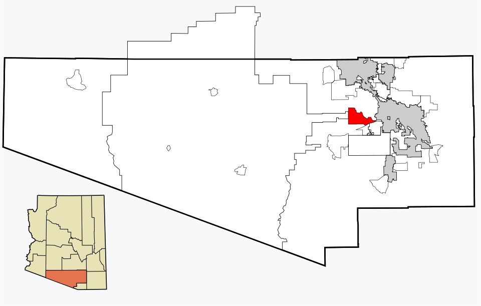 Map of Tucson Estates