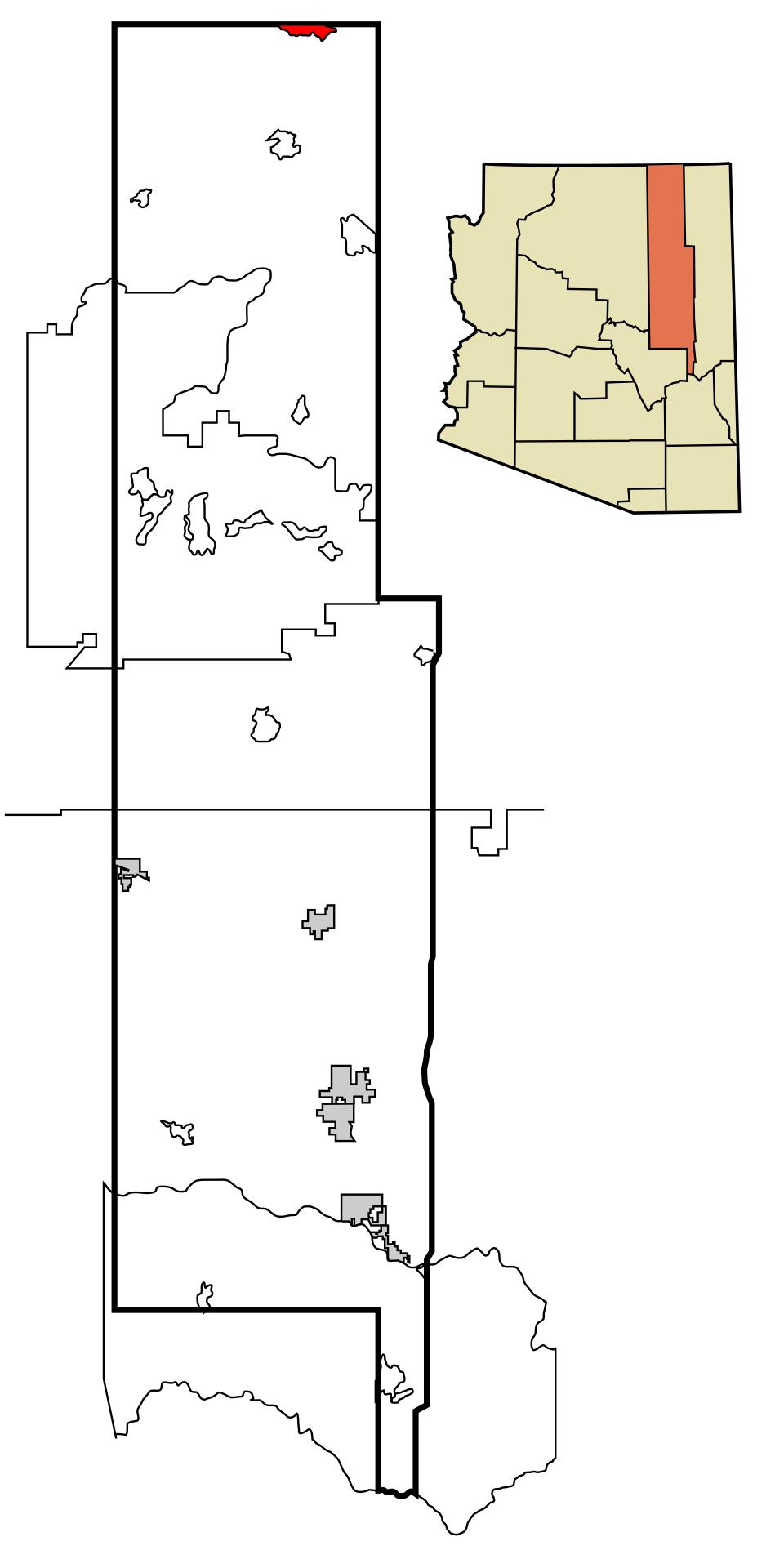 Locator map of Oljato-Monument Valley