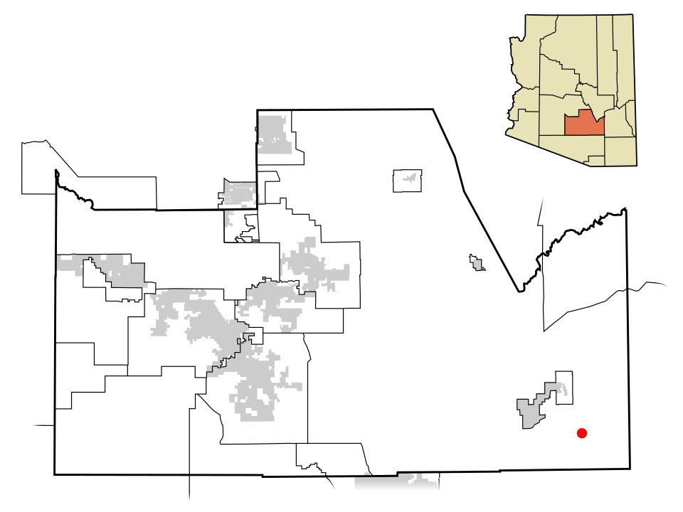 Locator map of San Manuel