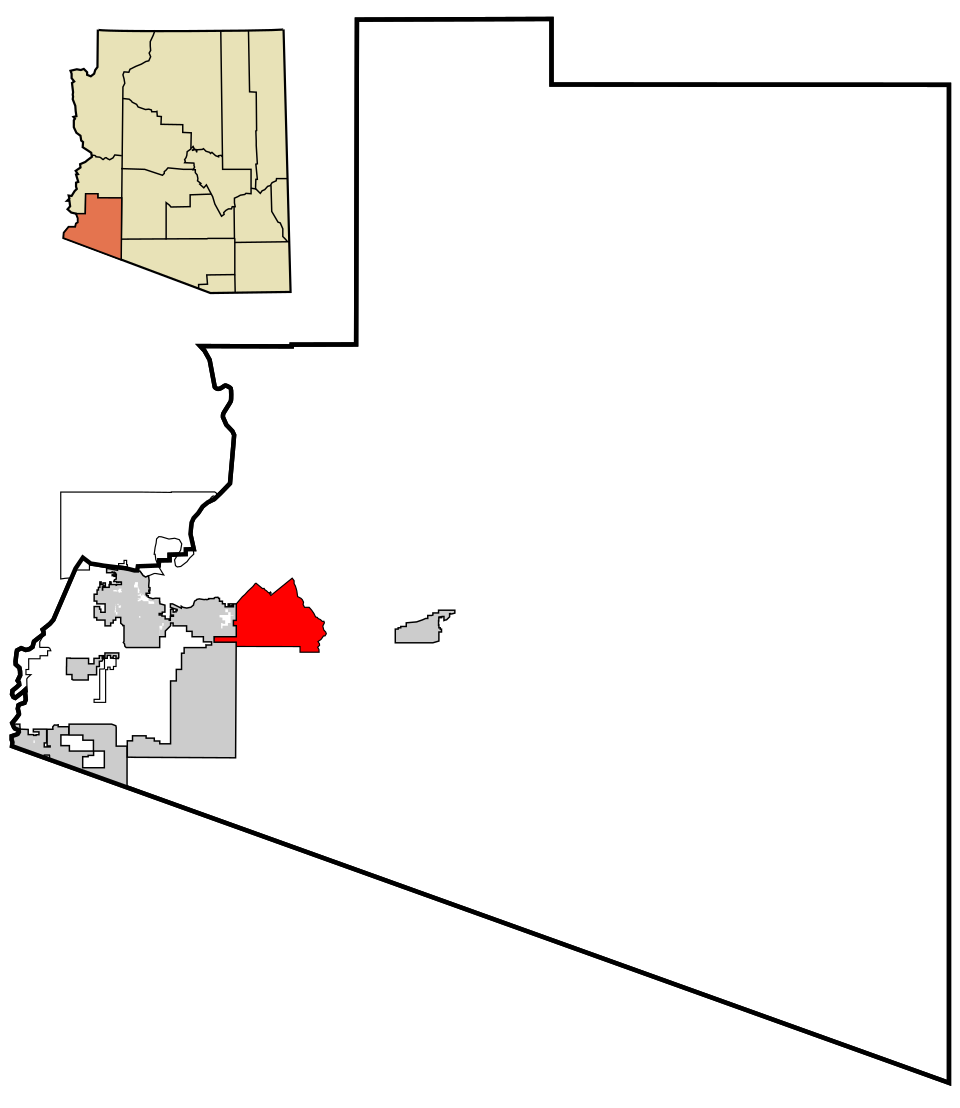 Map of Fortuna Foothills
