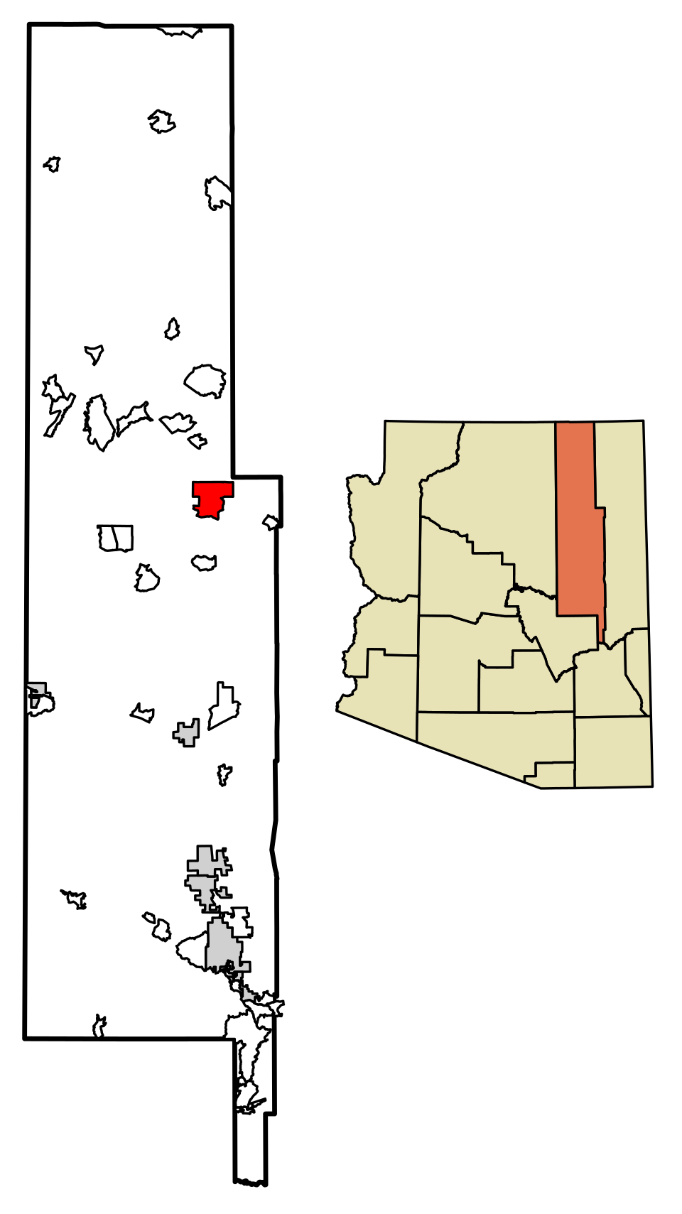 Locator map of Whitecone