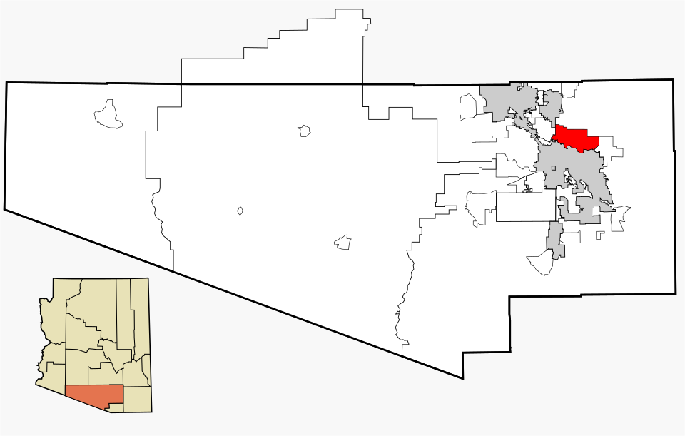 Map of Catalina Foothills