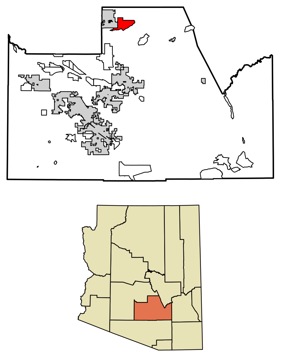 Map of Gold Canyon