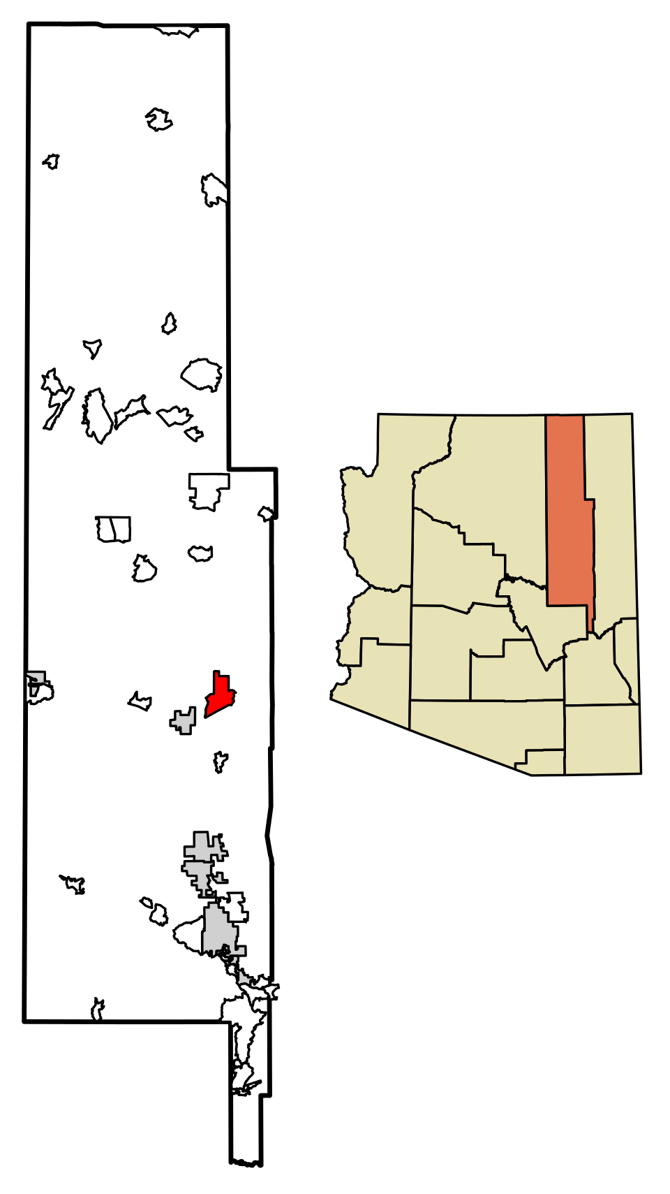 Locator map of Sun Valley