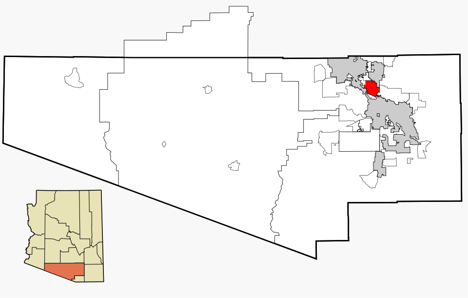 Map of Casas Adobes