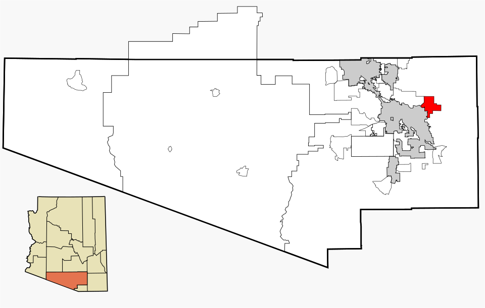 Map of Tanque Verde