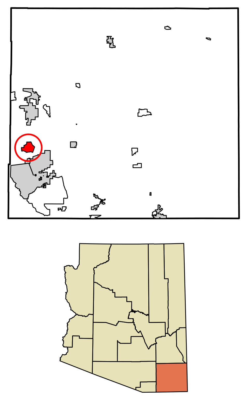Locator map of Whetstone