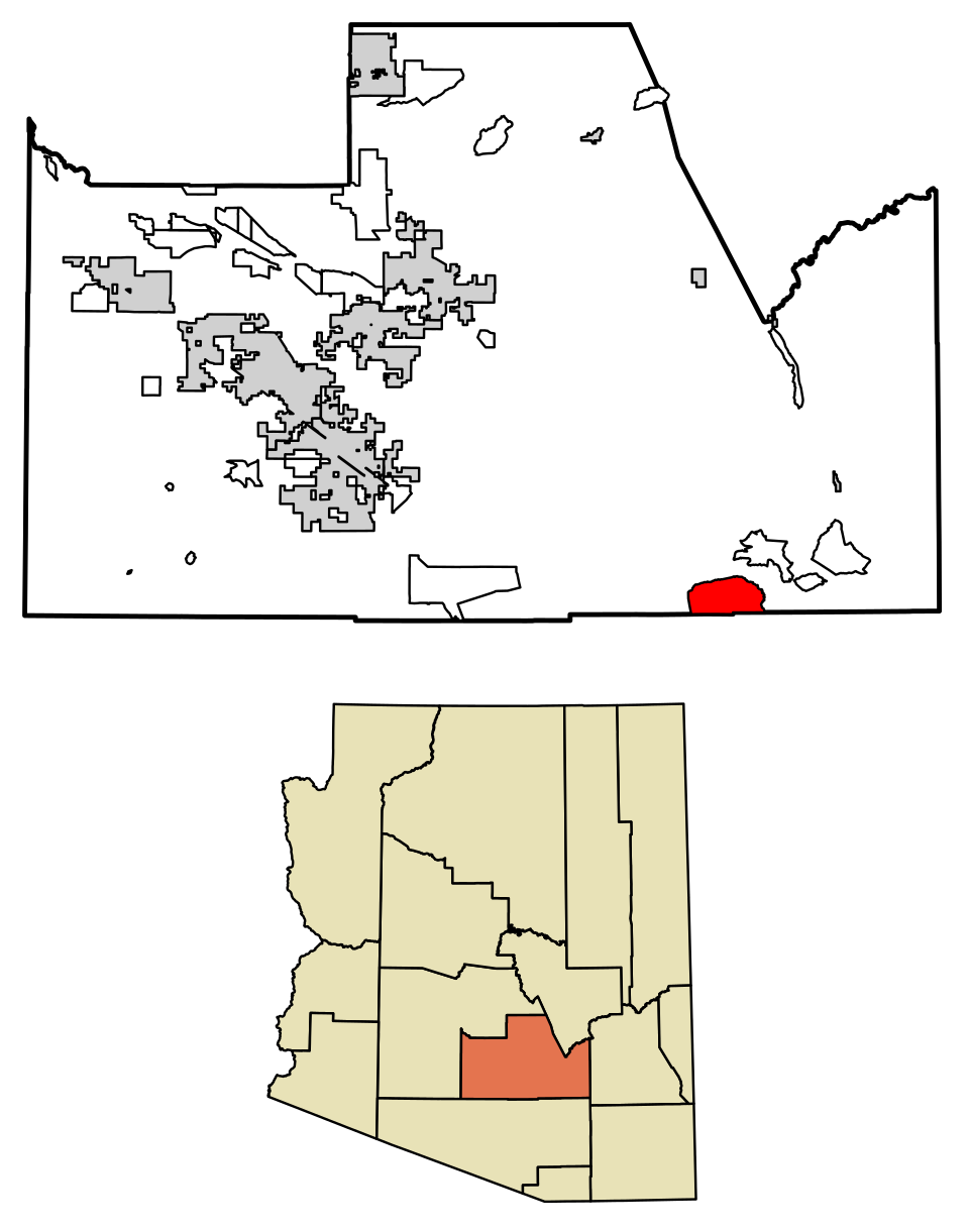 Locator map of Saddlebrooke