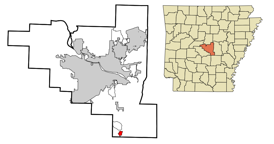 Locator map of Hensley