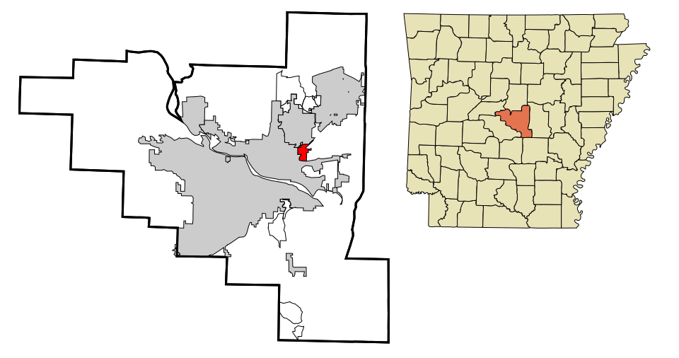 Locator map of McAlmont