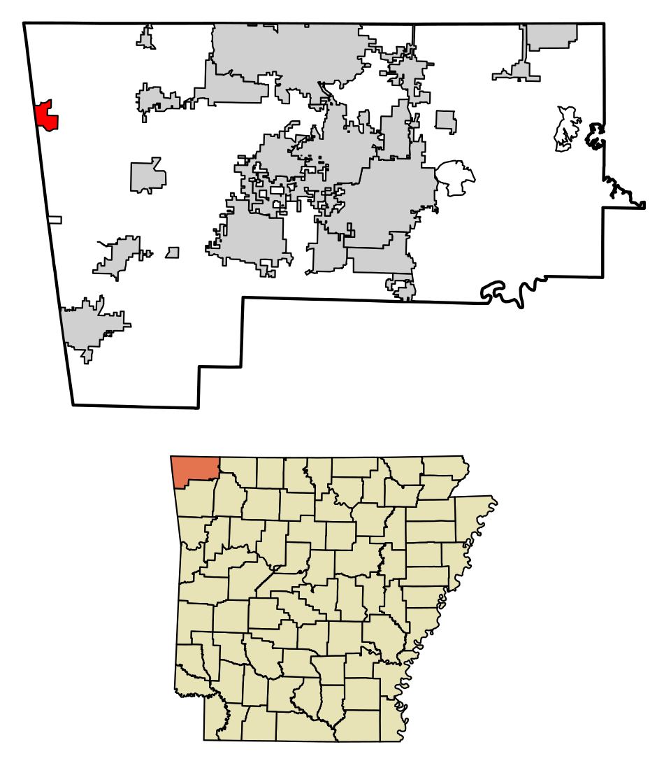 Locator map of Maysville