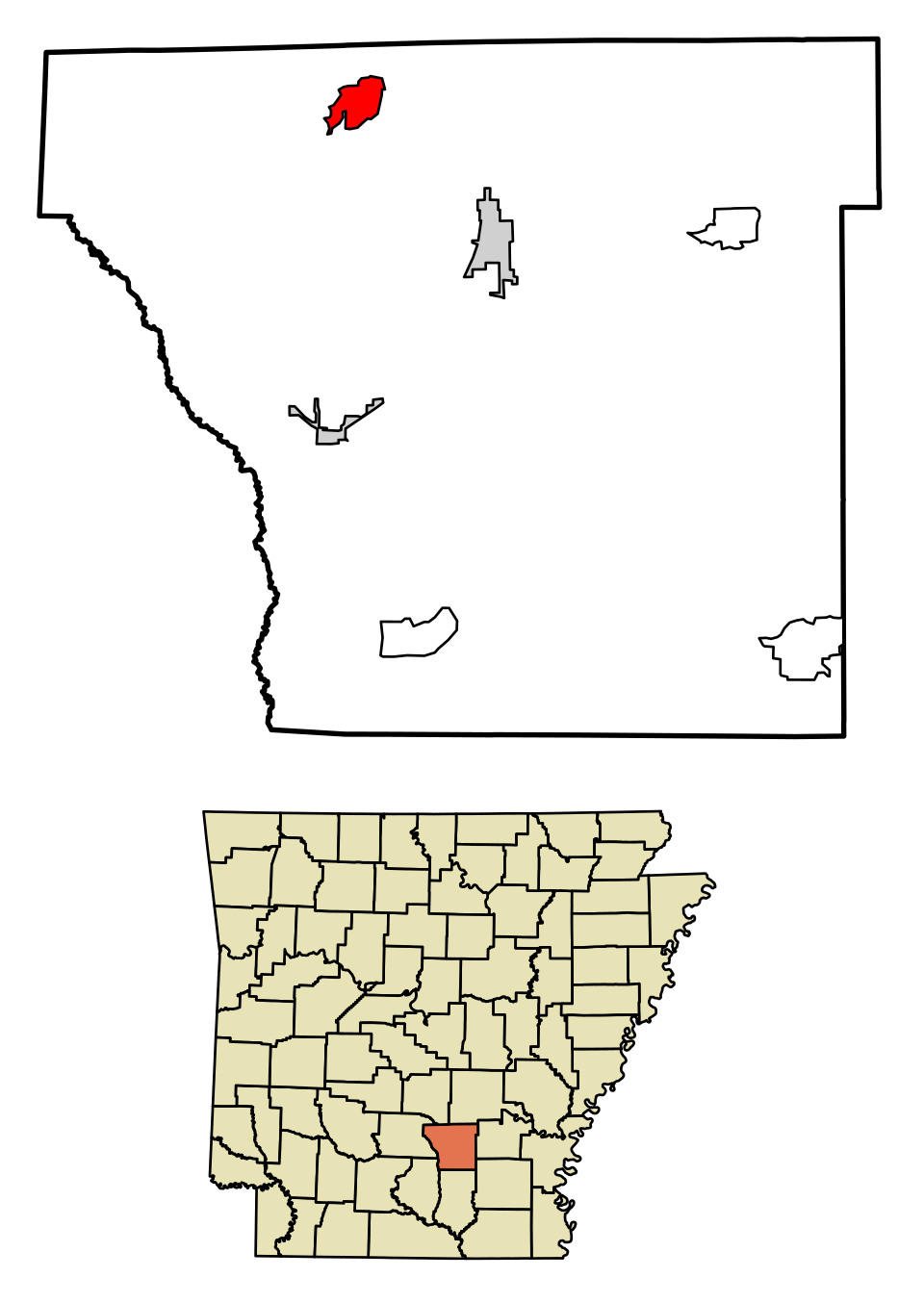 Locator map of Staves