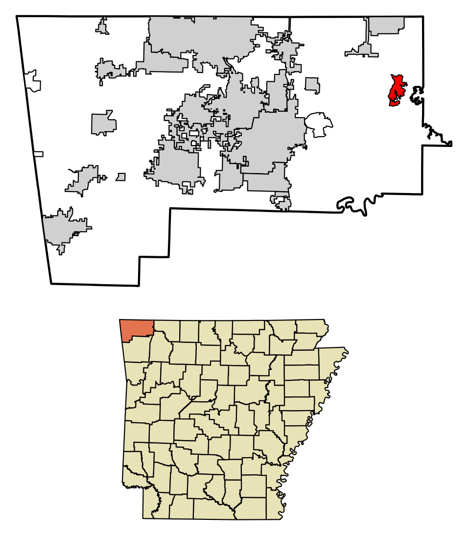 Locator map of Lost Bridge