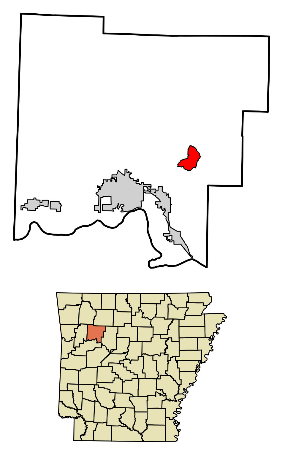 Locator map of Hagarville