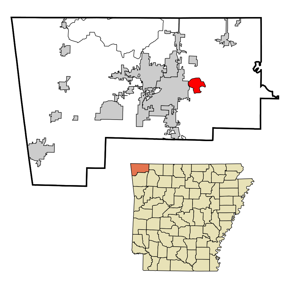 Locator map of Prairie Creek
