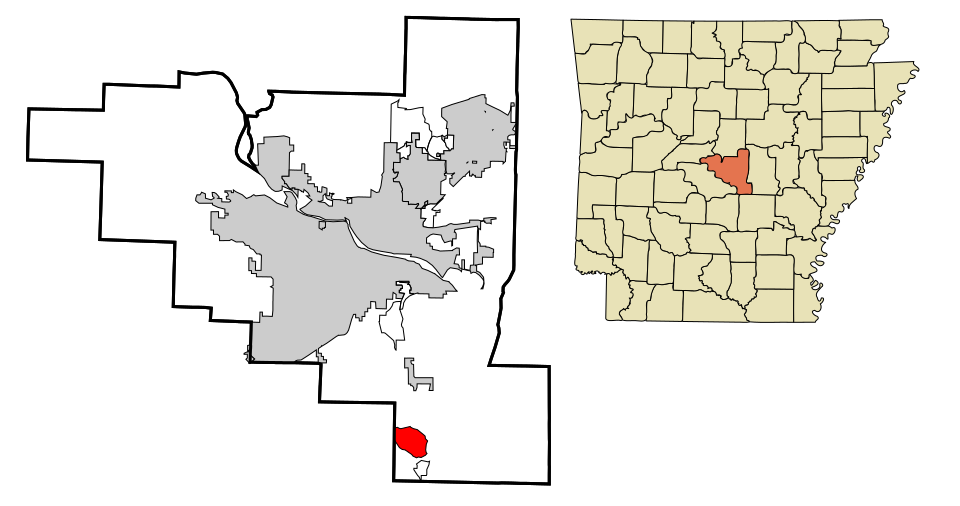 Locator map of Woodson