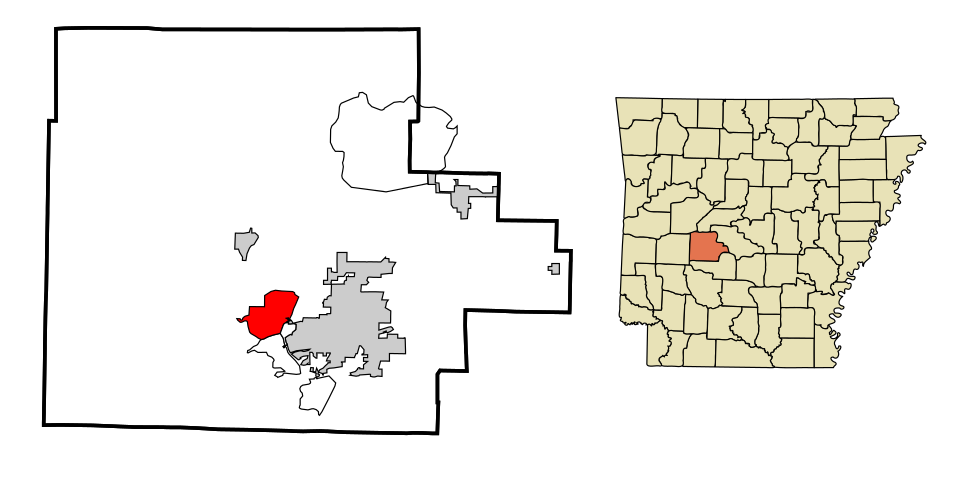 Map of Piney