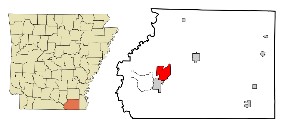 Map of North Crossett