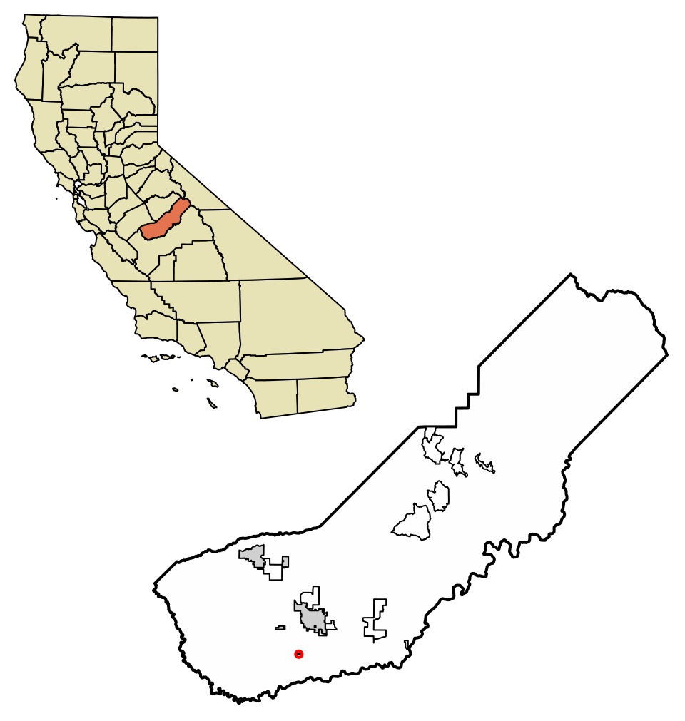 Locator map of La Vina