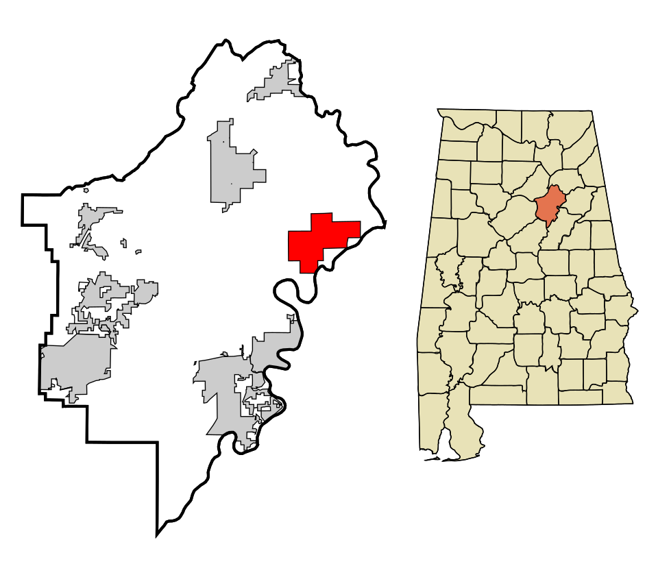 Locator map of Ragland