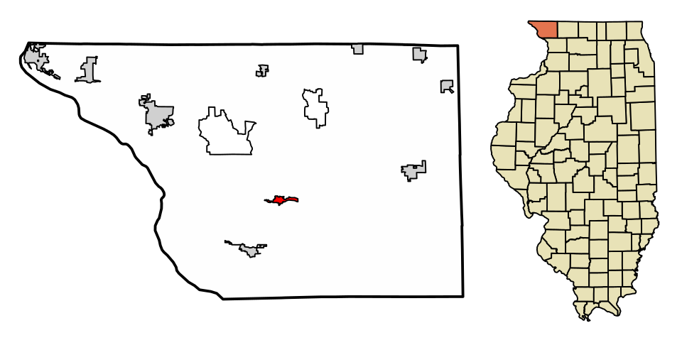 Locator map of Elizabeth