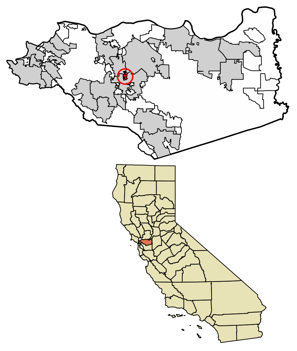 Map of Contra Costa Centre
