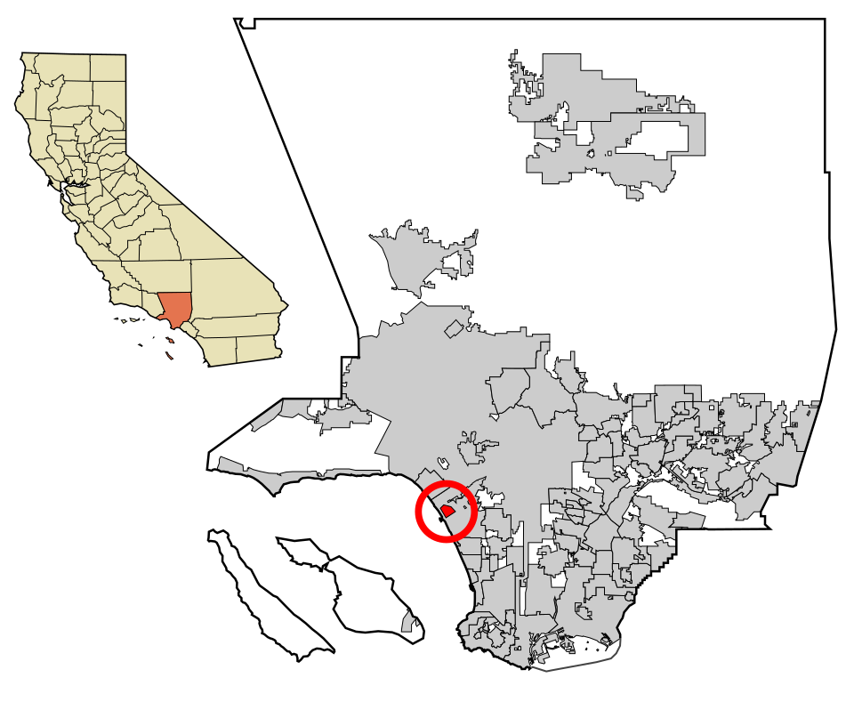 Map of Marina del Rey