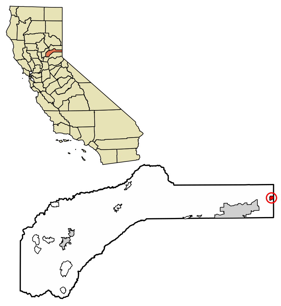Locator map of Floriston