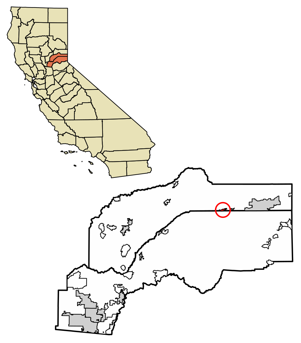 Locator map of Kingvale