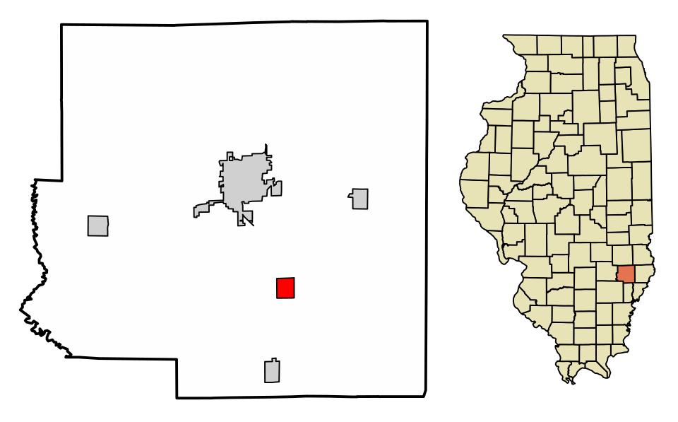 Locator map of Calhoun