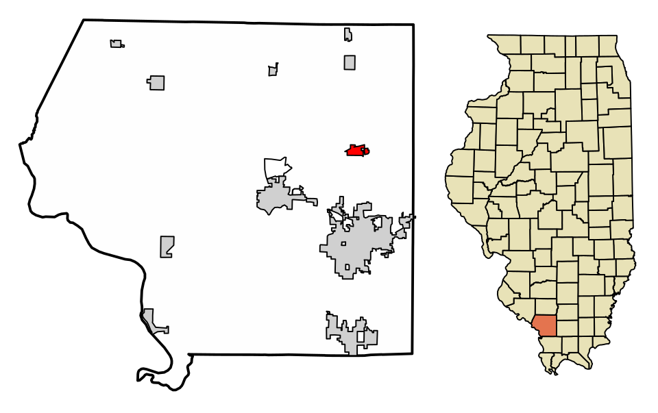 Locator map of De Soto