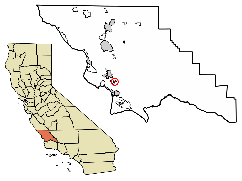 Locator map of Edna