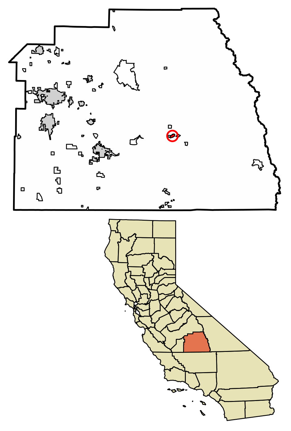 Locator map of Camp Nelson
