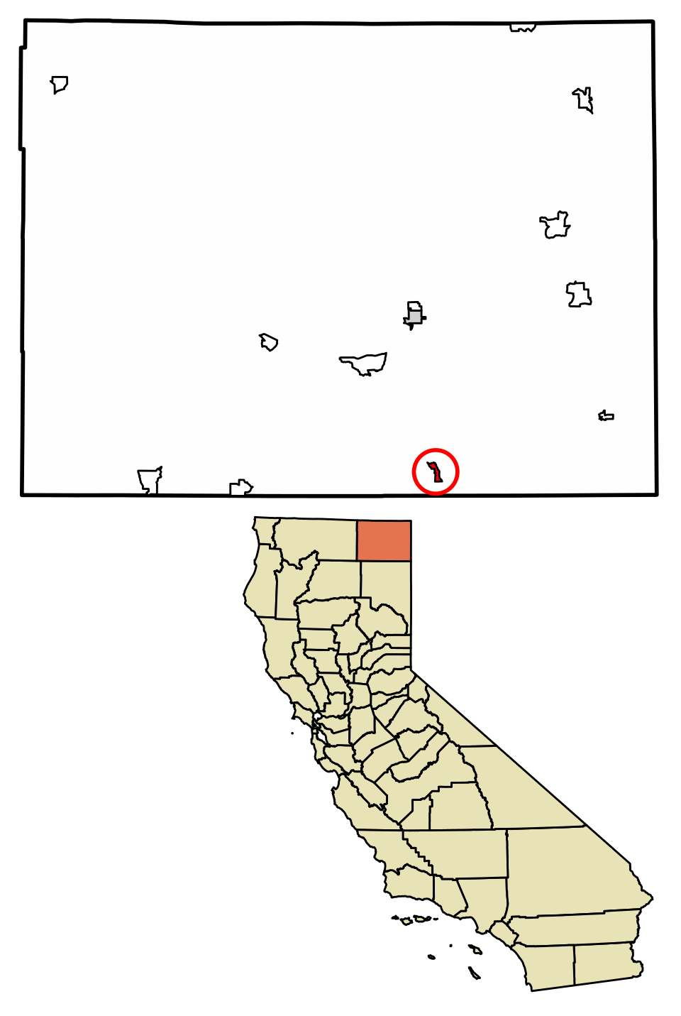 Locator map of Likely
