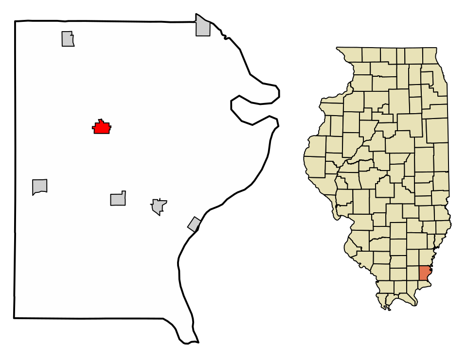 Locator map of Ridgway