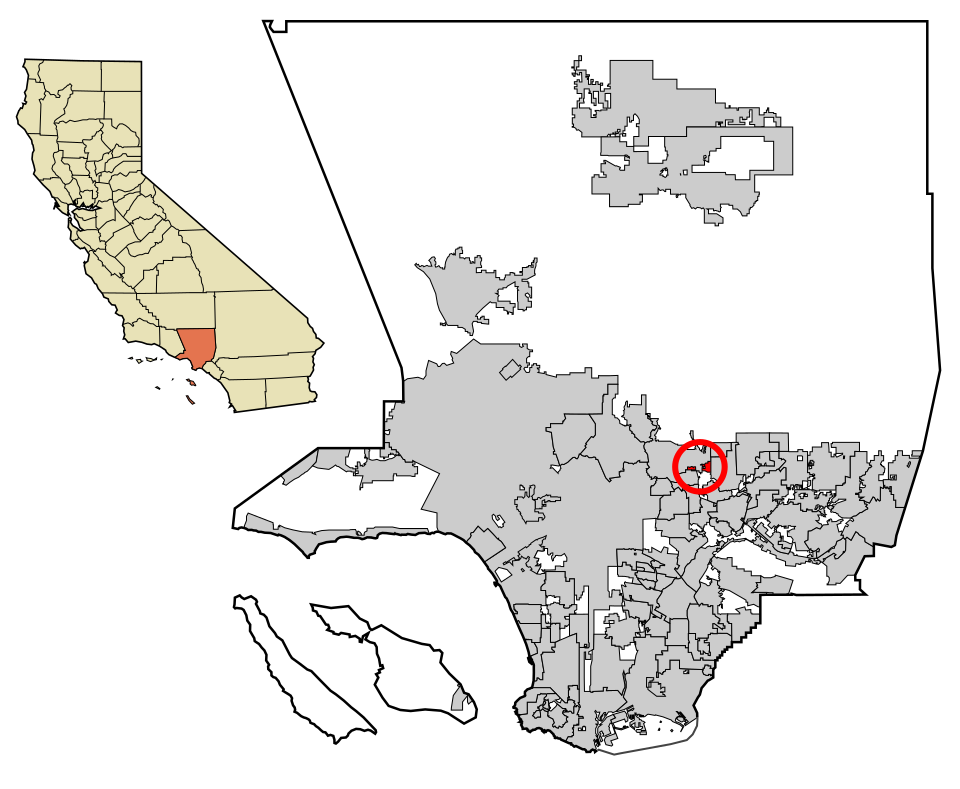 Map of East Pasadena