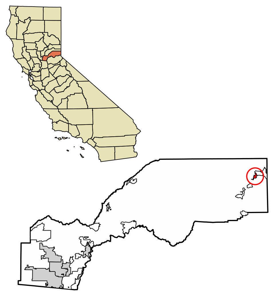 Locator map of Carnelian Bay