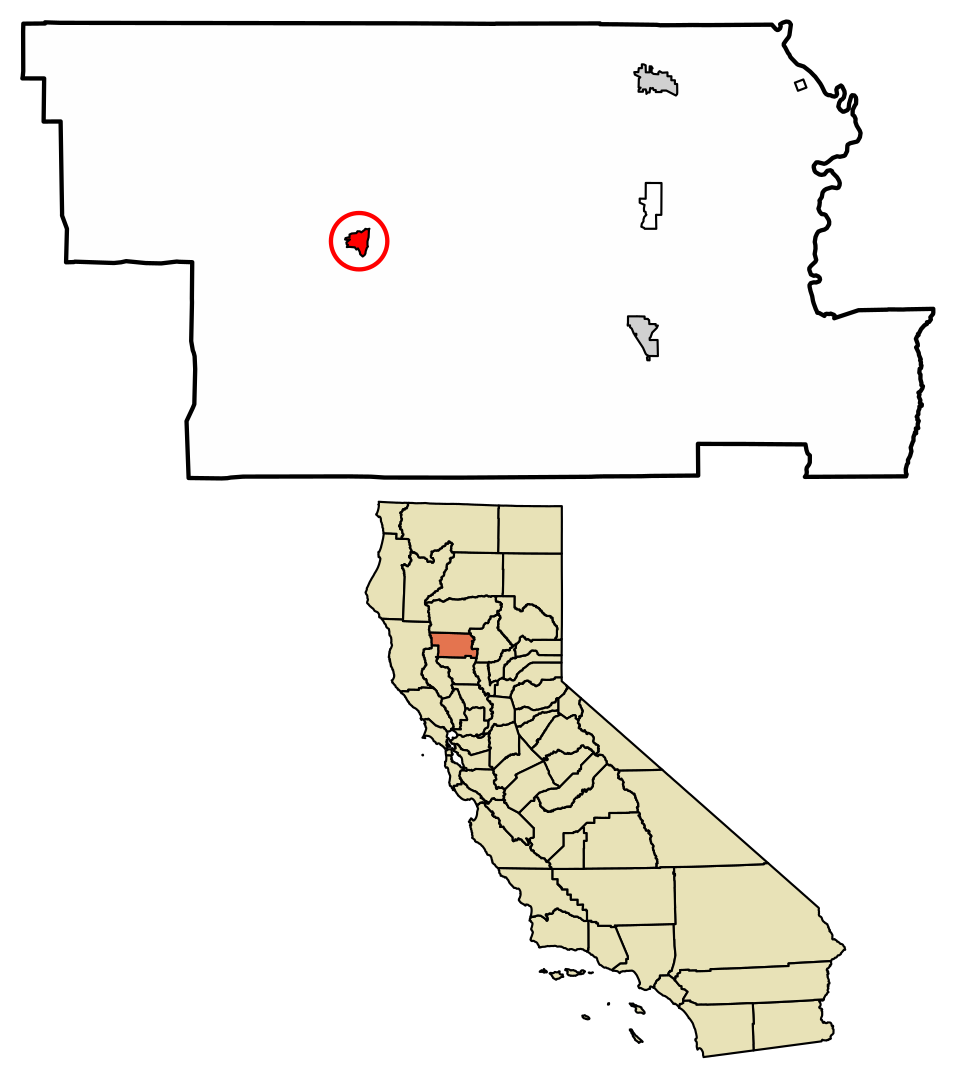 Locator map of Elk Creek
