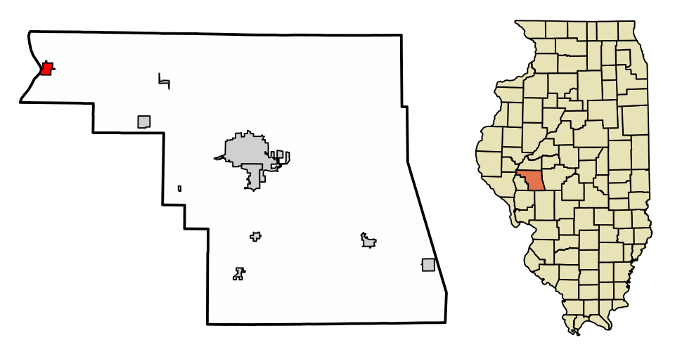 Locator map of Meredosia