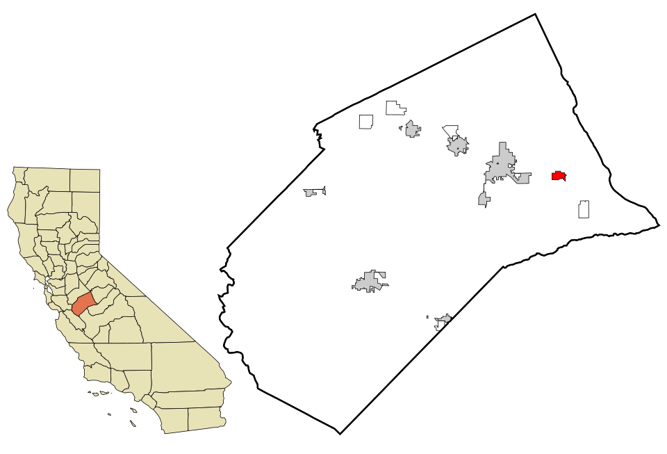 Locator map of Planada