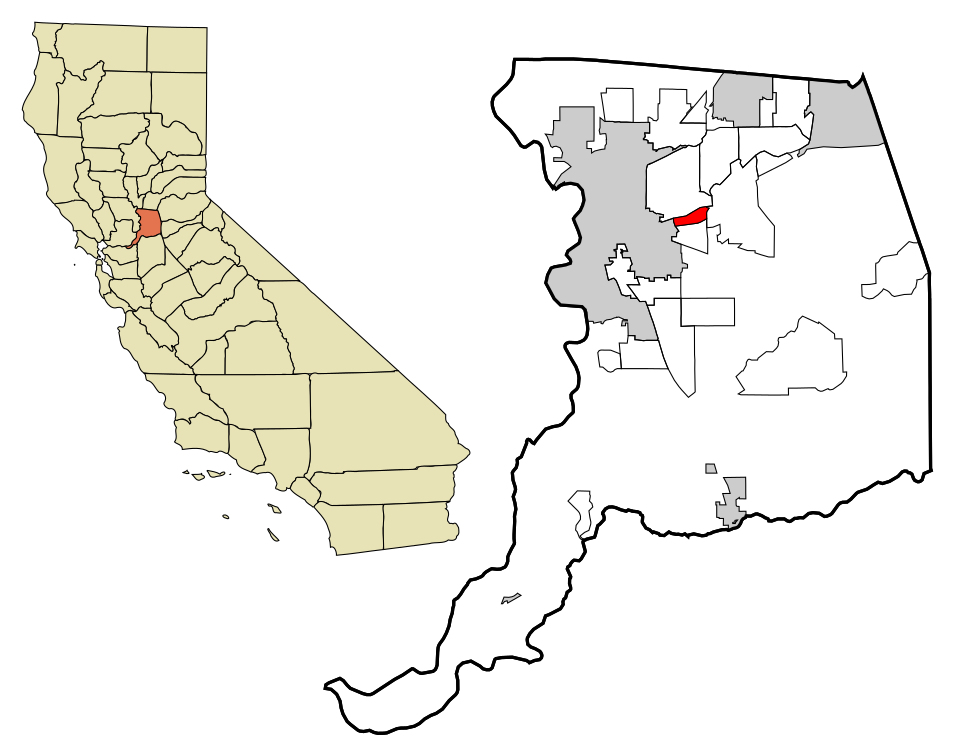 Locator map of La Riviera