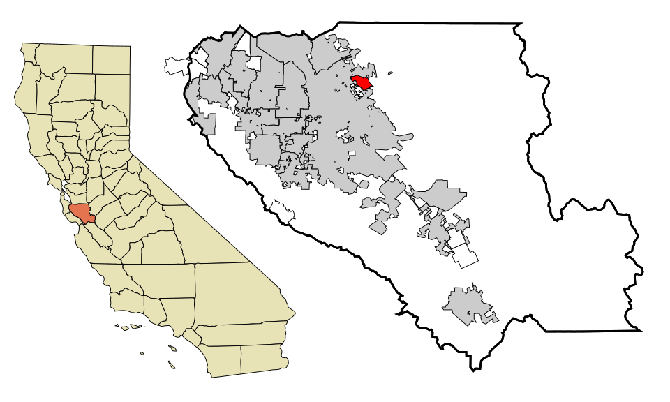 Locator map of East Foothills